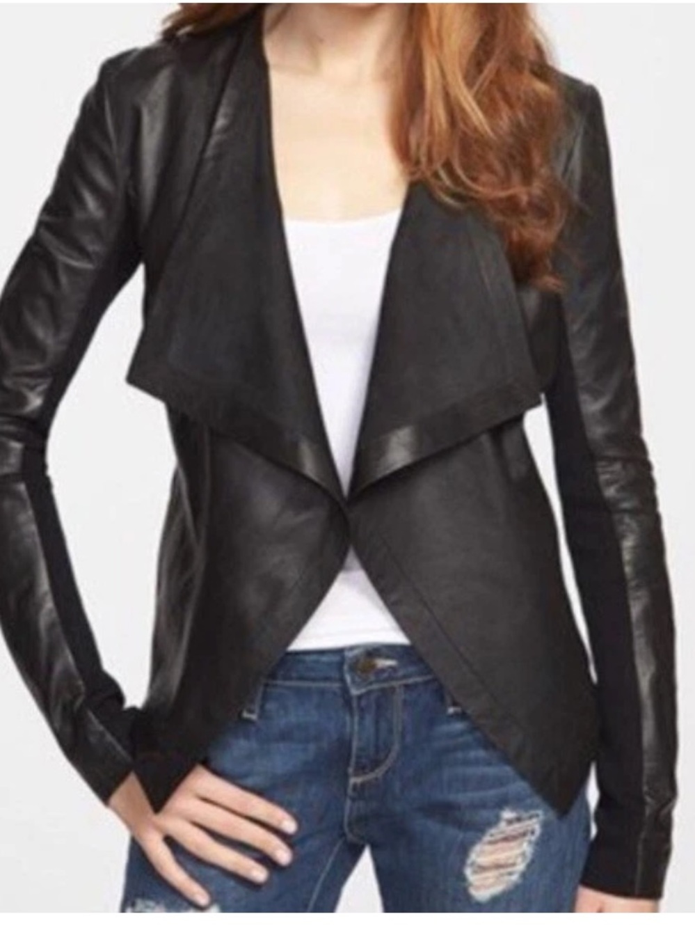 Halogen Lamb Skin Leather Jacket